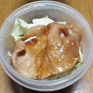 舞茸と小松菜入り豚の生姜焼き